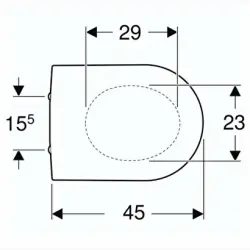 Geberit iCon 500.670.01.1 Soft Klozet Kapağı, Beyaz - 3