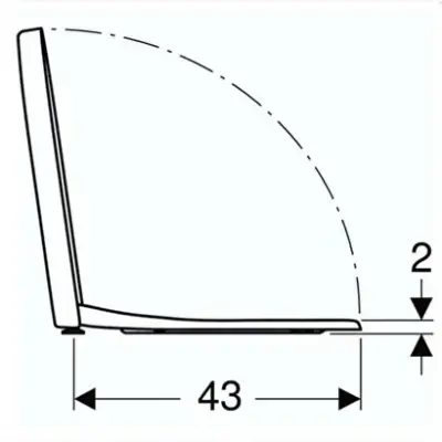 Geberit iCon 500.670.01.1 Soft Klozet Kapağı, Beyaz - 4