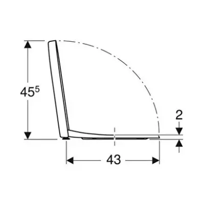 Geberit iCon 500.670.01.1 Soft Klozet Kapağı, Beyaz - 5