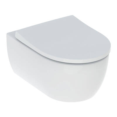 Geberit iCon Rimfree Soft Slim Asma Klozet ve Kapak Takımı, Beyaz - 1