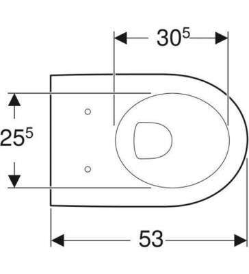 Geberit iCon Soft Asma Klozet, 53cm, Beyaz - 2