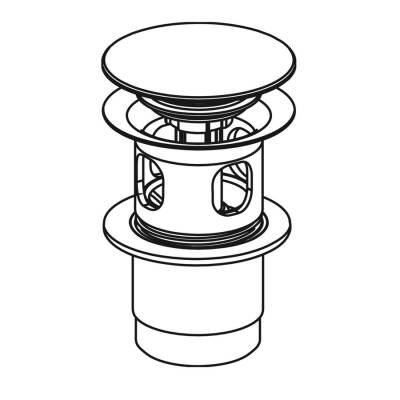 Geberit Pop-Up 152.076.21.1 Lavabo Süzgeci, Parlak Krom - 3