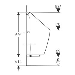 Geberit Preda 116.072.00.1 Fotoselli Pisuvar ve Tugla Bağlantı Aparatı (243.544.00.1) - 4