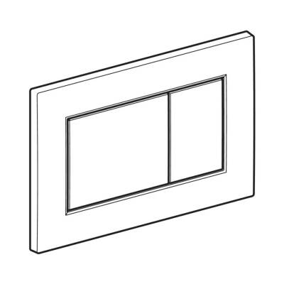 Geberit Sigma01 115.660.11.1 Kumanda Kapağı Çift Basmalı - Parlak Beyaz - 3