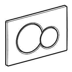 Geberit Sigma01 115.770.11.5 Kumanda Kapağı , Çift Basmalı, Beyaz - 3
