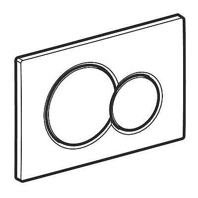 Geberit Sigma01 115.770.11.5 Kumanda Kapağı , Çift Basmalı, Beyaz - 3