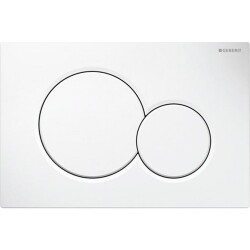 Geberit Sigma01 115.770.11.5 Kumanda Kapağı - Çift Basmalı - Beyaz - 1