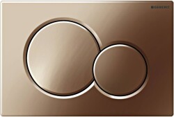 Geberit Sigma01 115.770.DT.5 Çift Basmalı Kumanda Paneli, Prinç - 1
