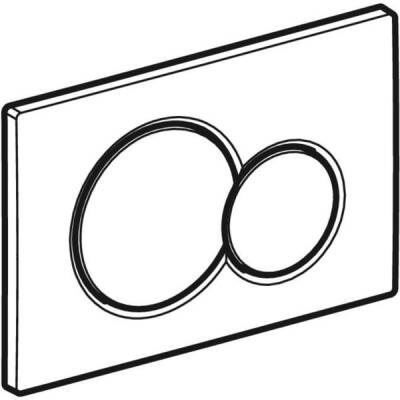 Geberit Sigma01 115.770.JQ.5 Çift Kapaklı Kumanda Paneli Mat Krom/Parlak Krom/Mat Krom - 3