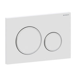 Geberit Sigma20 115.882.JT.1 Kumanda Kapağı - Çift Basmalı, Mat beyaz / Parlak / Mat Beyaz