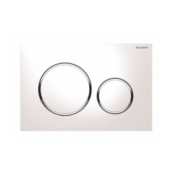 Geberit Sigma20 115.882.JT.1 Kumanda Kapağı - Çift Basmalı, Mat beyaz / Parlak / Mat Beyaz 