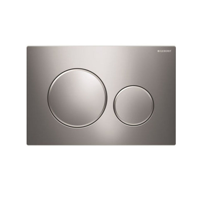 Geberit Sigma20 115.882.KN.1 Kumanda Kapağı - Çift Basmalı - Mat Krom/Parlak Krom/Mat Krom - 1