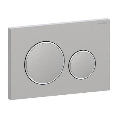 Geberit Sigma20 115.882.SN.1 Kumanda Kapağı - Çift Basmalı - Paslanmaz Çelik - 1