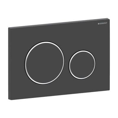 Geberit Sigma20 115.882.14.1 Kumanda Paneli Mat Siyah/Parlak/Mat Siyah - 1