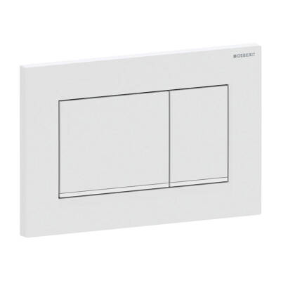 Geberit Sigma30 115.883.01.1 Çift Basmalı Mat Beyaz/Beyaz/Mat Beyaz - 1