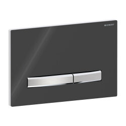 Geberit Sigma50 115.788.DW.2 Kumanda Paneli, Çift Basmalı,  Siyah, Krom Butonlu