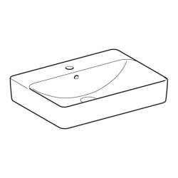 Geberit VariForm 500.780.01.2 Çanak Lavabo - Dikdörtgen - Beyaz 60cm - 2
