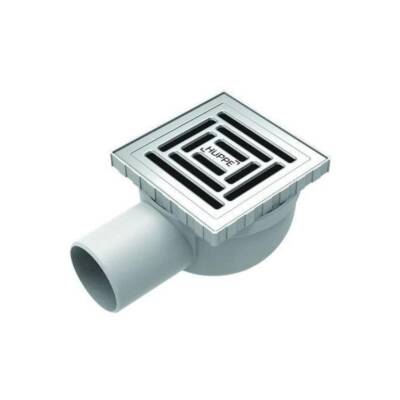 Hüppe Master X Yalıtımsız Noktasal Su Gideri, 10x10cm, Mat Satine, 47H0026000000001 - 1
