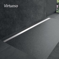 Hüppe Virtuoso Duş Kanalı, Yandan Çıkışlı, 60cm, Mat Satine, Seramik Uyumlu, 47H0032000000006 - 1
