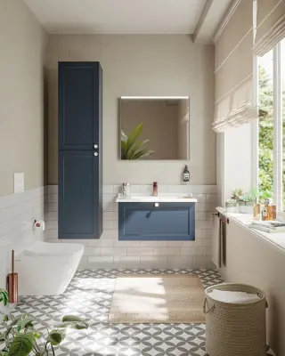 VitrA Integra Classic Etajerli lavabo 7001B003-0001 Dikdörtgen - 80x46 cm - tek armatür delikli - su taşma delikli - beyaz - 2