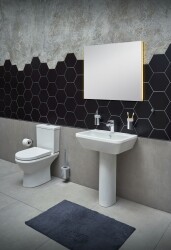 VitrA Integra Takım klozet 7044L003-0088 Rim-ex - arkası açık - 62 cm - taharet borulu - beyaz - 3