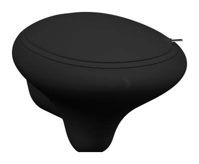 VitrA İstanbul Asma klozet 4518B470-0090 Rim-ex - gizli montajlı - 53 cm - taharet borulu - taharet borusu girişi sıva altı uygulamalı - Clean - siyah - 1