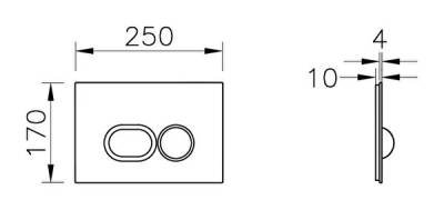 VitrA Liquid Kumanda Paneli 740-2101 Parlak Siyah - 3