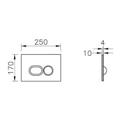 VitrA Liquid Kumanda Paneli 740-2180 Krom - 2