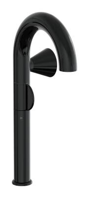 VitrA Liquid Lavabo Bataryası A4279139 Yüksek - Sağdan Kullanım - Parlak Siyah - 1