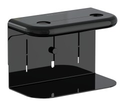 VitrA Liquid Sıvı Sabunluk Tutacağı A4456739 Çift Hazneli - Parlak Siyah - 1