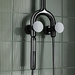 VitrA Liquid Tom Dixon Termostatik Duş Sistemi A4721939 Parlak Siyah - 4