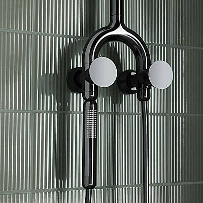 VitrA Liquid Tom Dixon Termostatik Duş Sistemi A4721939 Parlak Siyah - 4