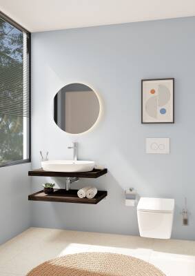 VitrA Metropole Klozet kapağı 122-003R009 Slim - duroplast - üstten sıkmalı - yavaş kapanır - kolay sök-tak - metal menteşeli - beyaz - 2