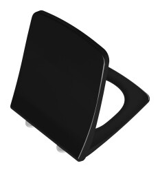 VitrA Metropole Klozet kapağı 132-070-009 Slim - duroplast - üstten sıkmalı - yavaş kapanır - metal menteşeli - siyah 