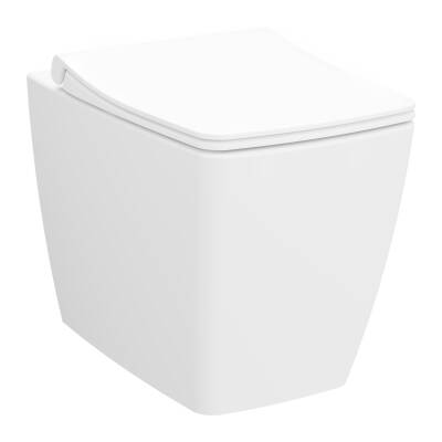 Artema Metropole Yerden klozet 7670B001-0090 Rim-ex - duvara tam dayalı - 54 cm - taharet borulu - taharet borusu girişi sıva altı uygulamalı - mat beyaz - 1