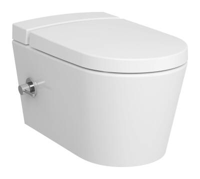 VitrA Nest Asma klozet 5176B003-1687 Rim-ex - gizli montajlı - 57 cm - taharet borulu - entegre musluklu - taharet borusu girişi sıva altı uygulamalı - Fresh - beyaz - 1