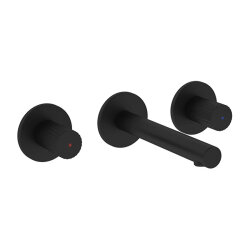 VitrA Origin 3 Delikli Ankastre Lavabo Bataryası A4258236WTC Sıva Üstü Grubu - Mat Siyah 