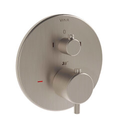VitrA Origin Ankastre Termostatik Banyo Bataryası A4267134 V-Box Sıva Üstü Grubu - Fırçalı Nikel