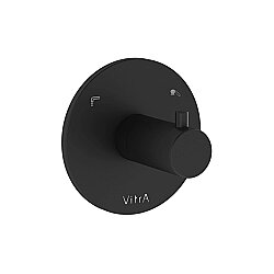 VitrA Origin Ankastre Yönlendirici A4285736WTC 2 Yollu - Sıva Üstü Grubu - Mat Siyah