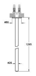 VitrA Origin Çıkış Ucu A4268026 Tavandan - Bakır 