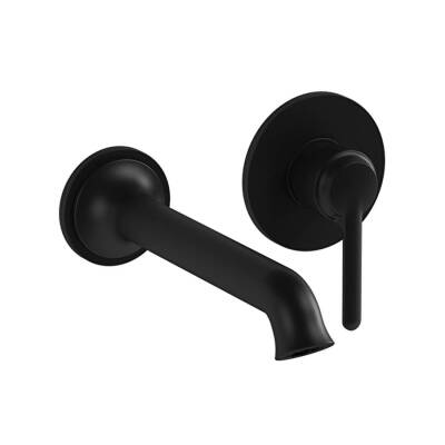 VitrA Origin Classic A4288936 İki Delikli Ankastre Lavabo Bataryası Sıva Üstü Mat Siyah - 1