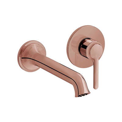 VitrA Origin Classic A4288925 İki Delikli Ankastre Lavabo Bataryası (Sıva Üstü ) Soft Bakır - 1