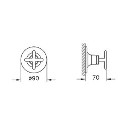VitrA Origin Classic 3 Yollu Yönlendirici A42897 - 2