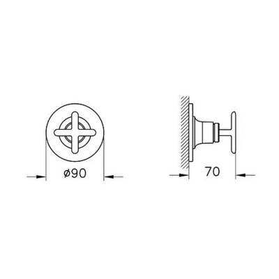 VitrA Origin Classic 3 Yollu Yönlendirici - Mat Siyah A4289736 - 2