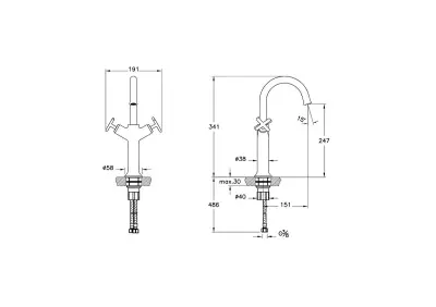 VitrA Origin Classic Çanak Lavabo Bat. Çift. Kum. A42886 - 2