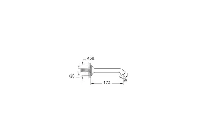 VitrA Origin Classic Çıkış Ucu - Fırçalı Altın A4289925 - 2