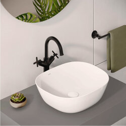 VitrA Origin Classic A4288636 Çanak Lavabo Bataryası Çift Kumandalı Mat Siyah - 4