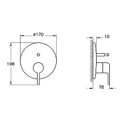 VitrA Origin Classic Ankastre Banyo Bataryası A4289529 Sıva Üstü Grubu - Soft Bakır - 2