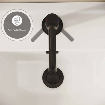 VitrA Origin Classic Lavabo Bataryası A4288036 Üstten Kumandalı - Mat Siyah - 4