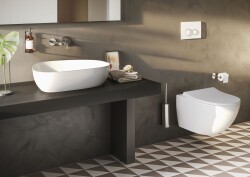 VitrA Outline Çanak lavabo 5991B403-0016 Tv shape - 55x43 cm - armatür deliksiz - su taşma deliksiz - Clean - beyaz - 2